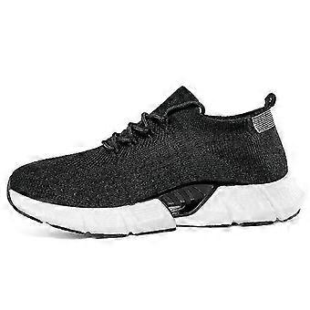 men's breathable flying woven mesh sneakers 25-26 non slip cushioning walking shoes for spring autumn jogging lightweight soft comfortable soles