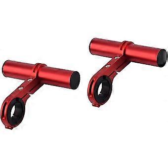Bicycle Handlebar Extension Cable Multifunctional Extension Cable Aluminum Handlebar Extension Cable (red) (2pcs)