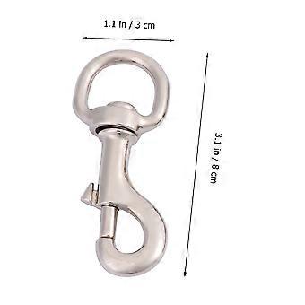 Traction Rope Buckle with Swivel Joint for Pet Collar 2Pcs White