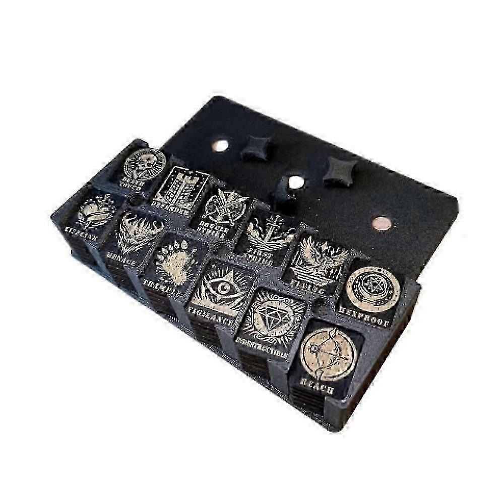 Tabletop Card Game Ability Tracking Counters, Token Dispenser for Card Games