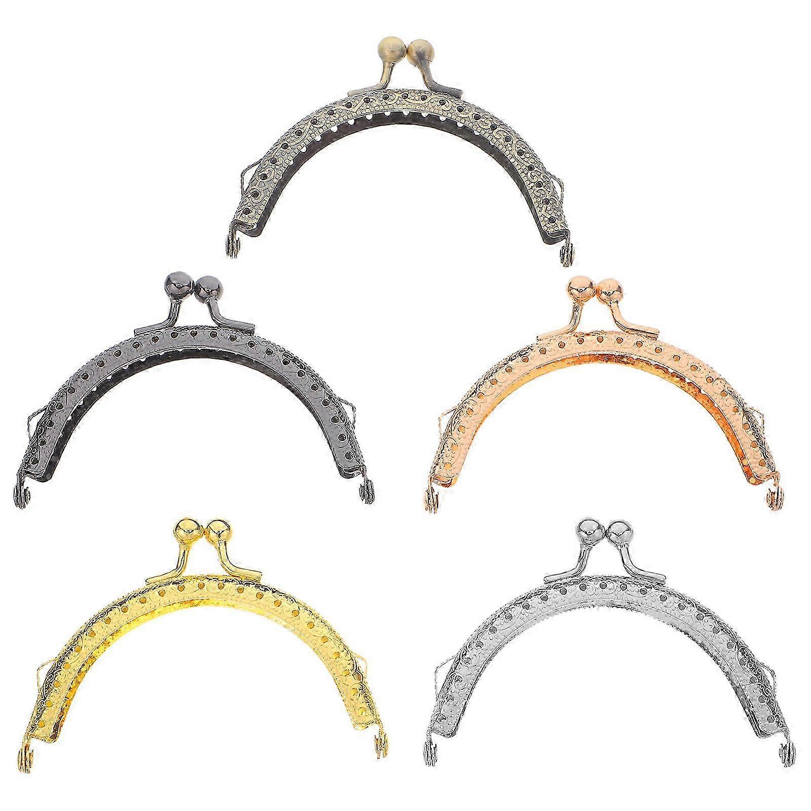 Semi-Circle Embossing Press Machine compatible with Purse Clasp Frame 5Pcs Set