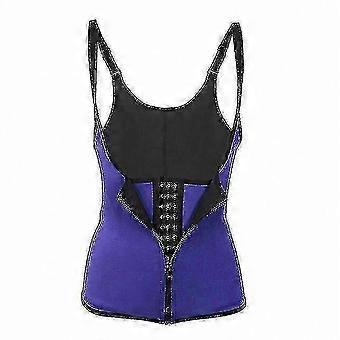 Waist Trainer Corset 6 Steel Boned Body Shaper with 3 Clips & 1 Zip compatible with Tummy Control and Sport Workout