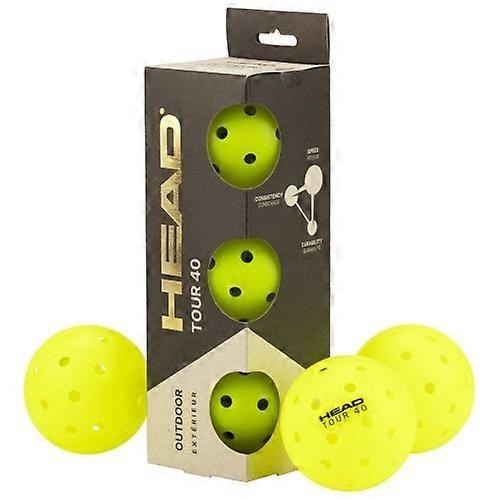 Head Tour 40 pickleballbollar (3-pack)