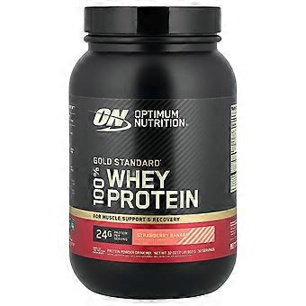 Optimum Nutrition, Gold Standard® 100% Whey, Fragola e Banana, 907 g (2 lb)