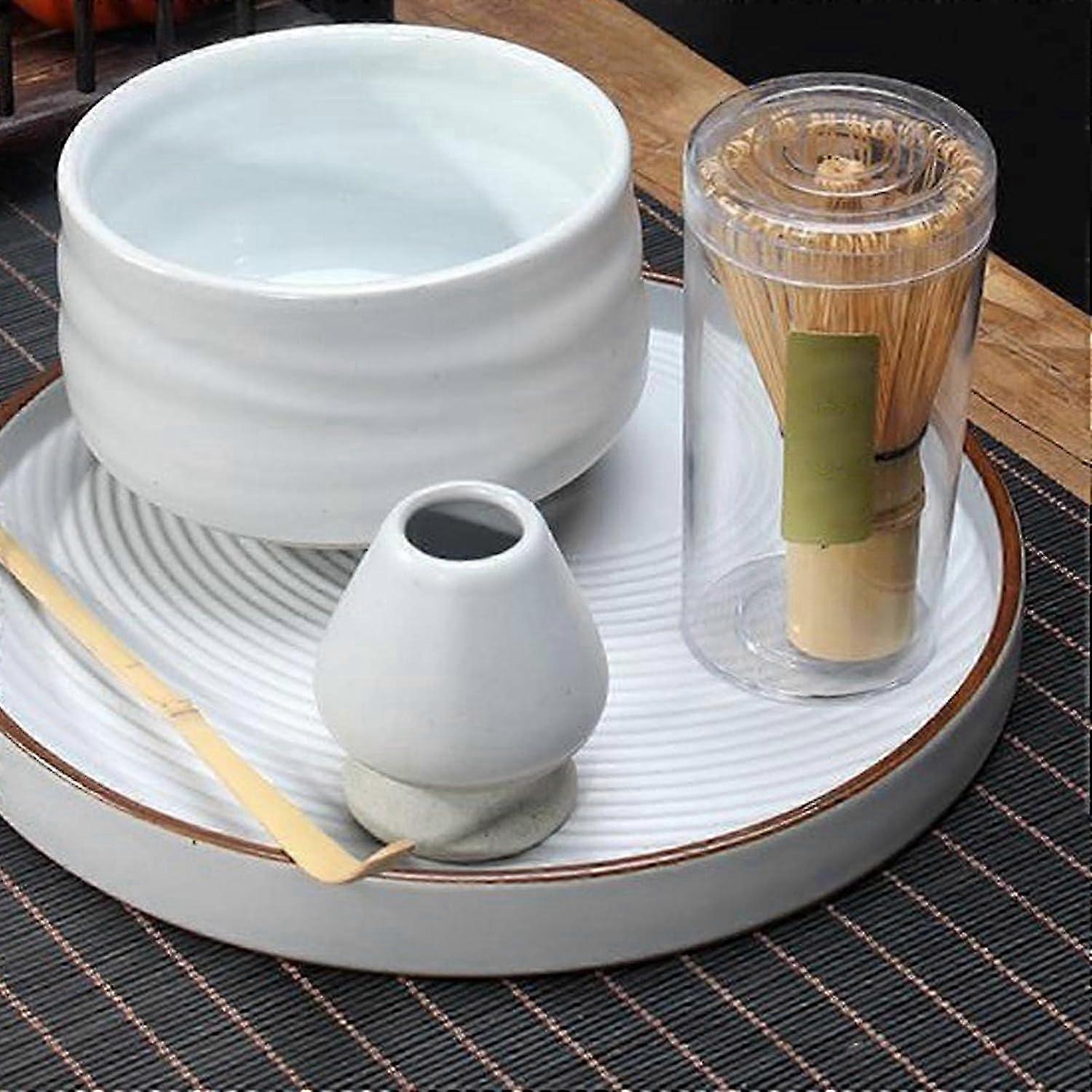 Compact Ceramic Matcha Holder