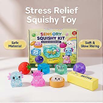 New 8-Piece "Mystery Soft Box" Series Squeeze Toy Set  Stress-Relief Blind Boxes