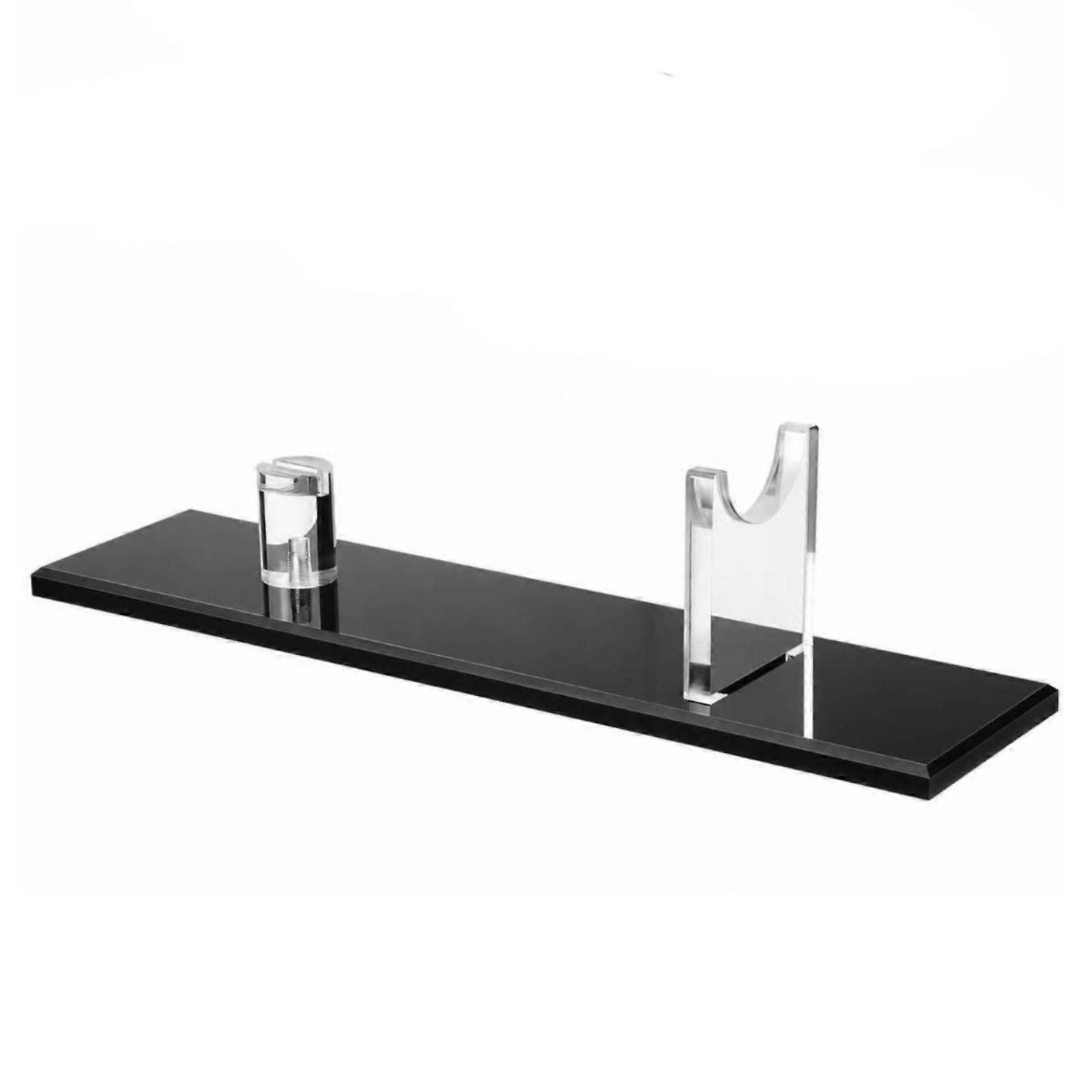 Sturdy Knife Display Stand Low-Profile Rectangular Base, Smooth Polished Surface