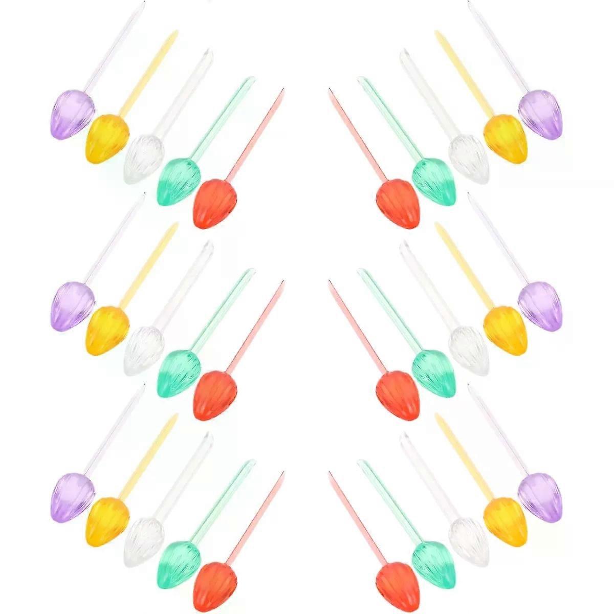 100pcs Ceramic Christmas Tree Light Replacement Bulbs, Mini Plastic