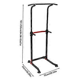 Optrekstang Vrijstaand - Zwart - Multifunctioneel Krachttraining - Staal En PVC