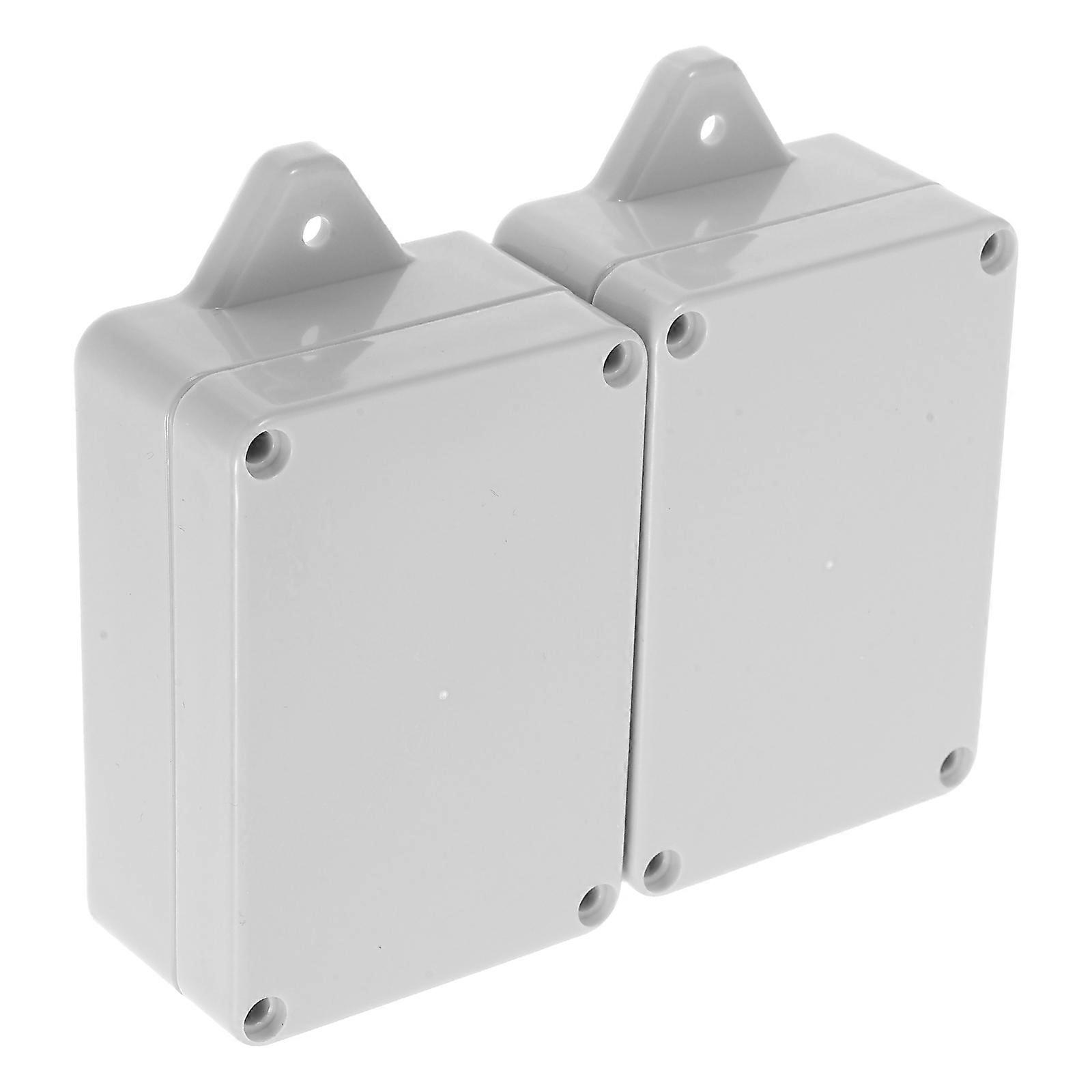 2Pcs Plastic Waterproof Electrical Box Outdoor Junction for Electrical Installations