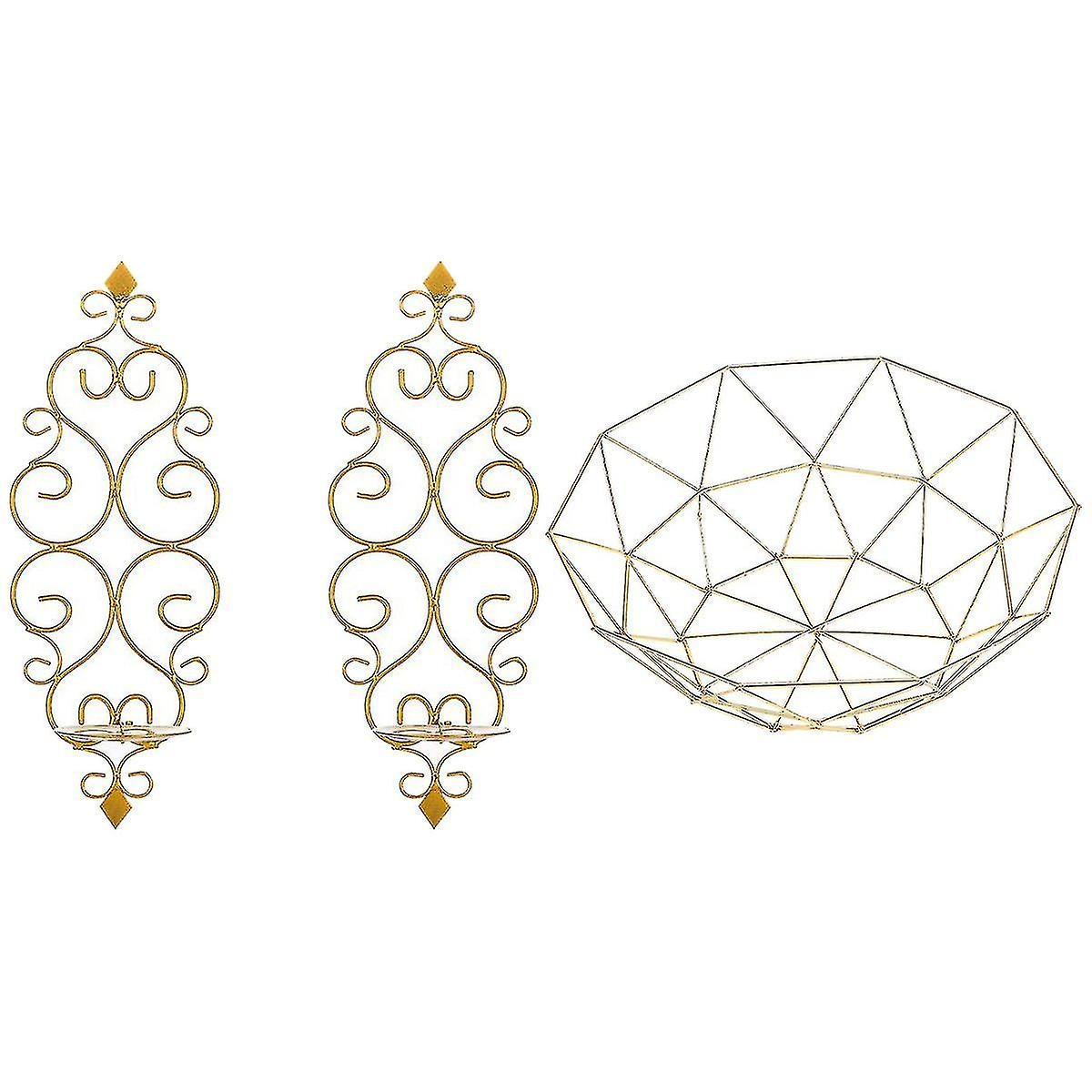 2pcs Iron Sconce Compatible With Bedroom Dining Bathroom