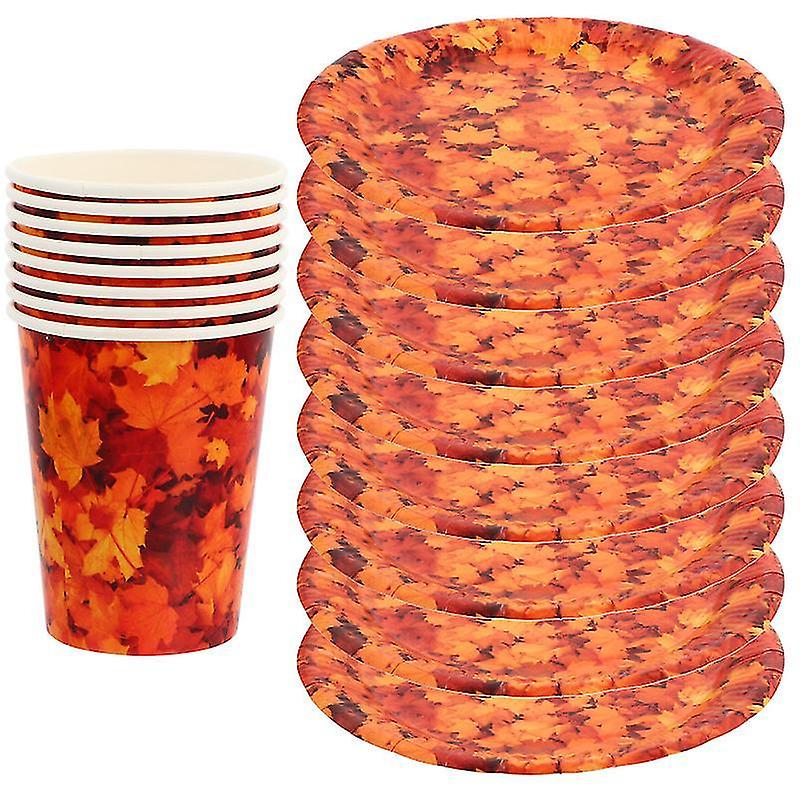 22.5X22.5x0.1cm Assorted Color Party Supply Kits 1 Set Of Convenient Plate And Cup Disposable Tablew