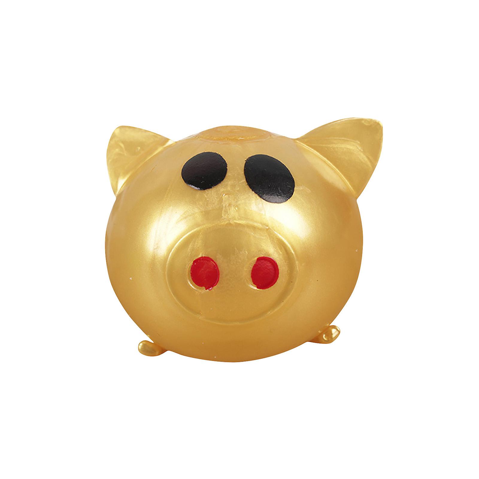 Jouets Squishy Cochon Décompression Balle Vent Jouet Enfants Adulte Décompression Jouet (doré)100ml