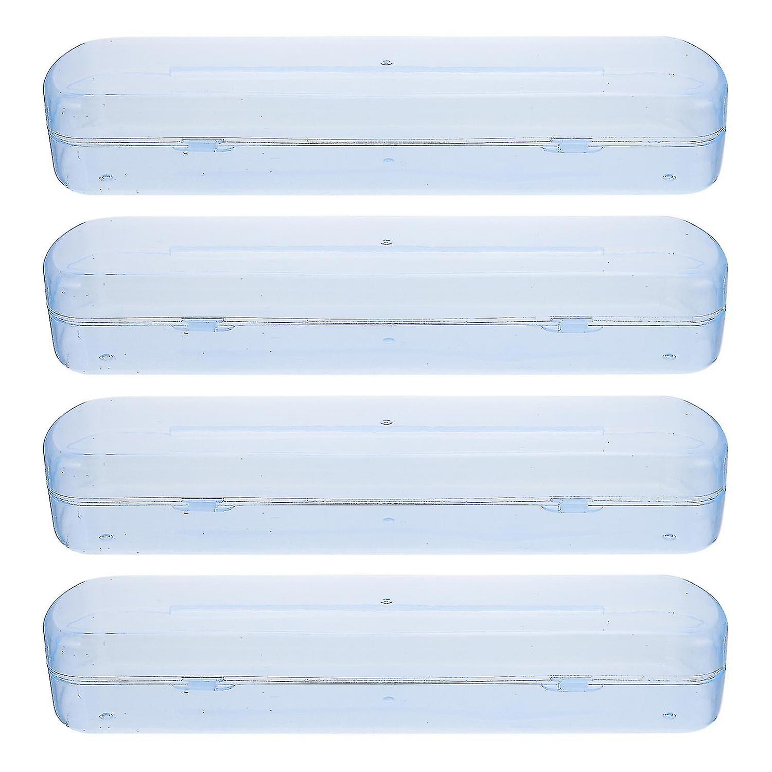 4pcs Toothbrush Box Travel Toothbrush Box Business Toothbrush Organizer Storage Box