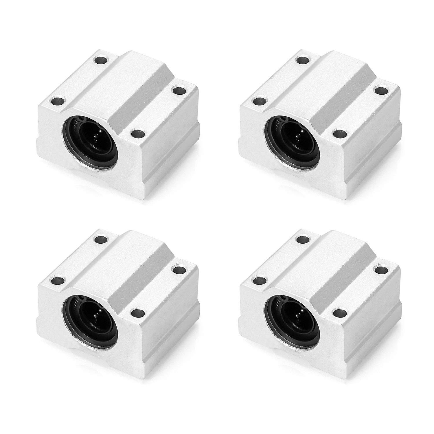 Scs12uu Linear Motion Bearing, Linear Slide Bearing, Aluminum Sliding Block, 12mm Inner Diameter, 4 Pcs Eph