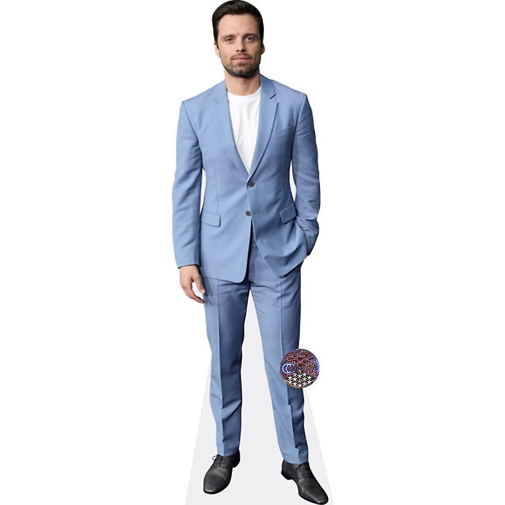 Sebastian Stan (Blue Suit)# Cardboard Cutout (lifesize OR mini size). Standee. Stand Up.