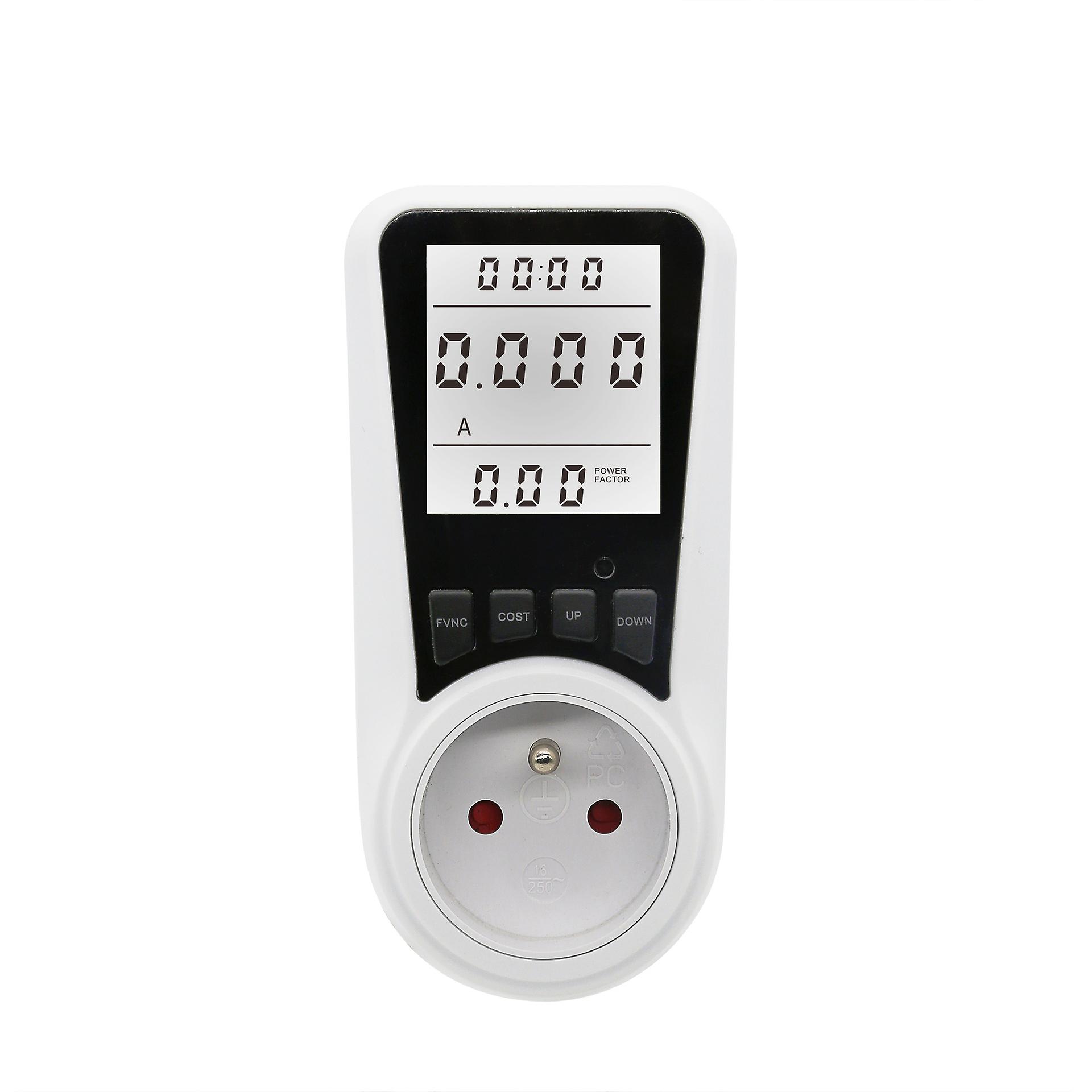 Power Consumption Measurement, Wattmeter Socket Energy Meter with 7 Monitoring Modes