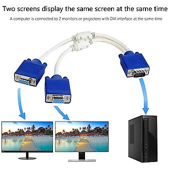 Connect Two Dual Monitor With One Vga Port Dual Monitor With One