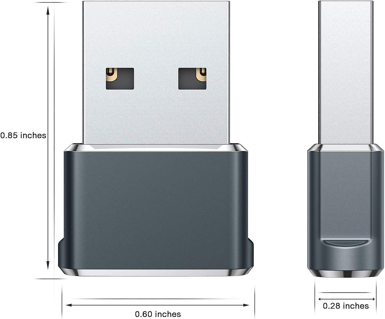 Usb C Female To Usb Male Adapter [3 Pieces], Usb C Type To Ubs A Adapter For Fast Charging And Data Synchronisation