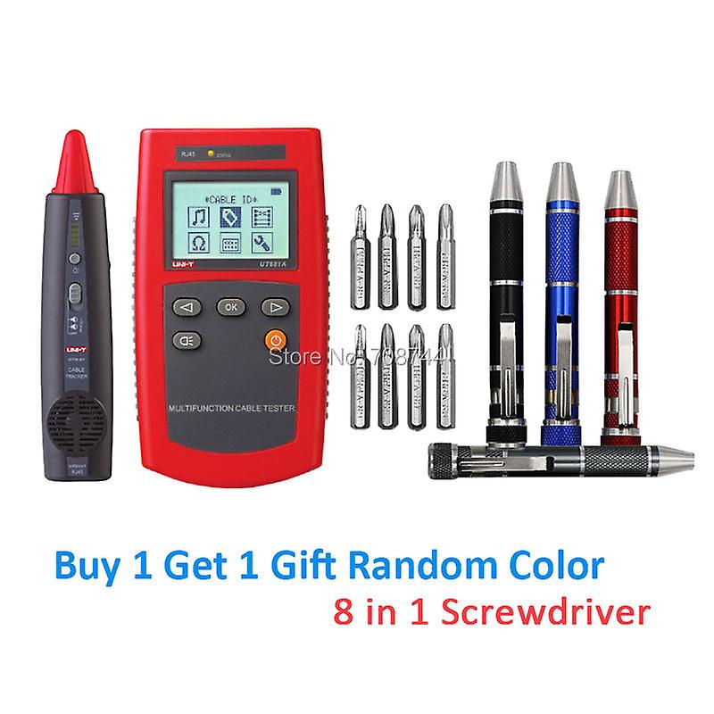 Portable Network Tester Uni-t Ut681a Multi-function Cable Finder Set With Loop Resistance Test And Wire Sequence Scanning