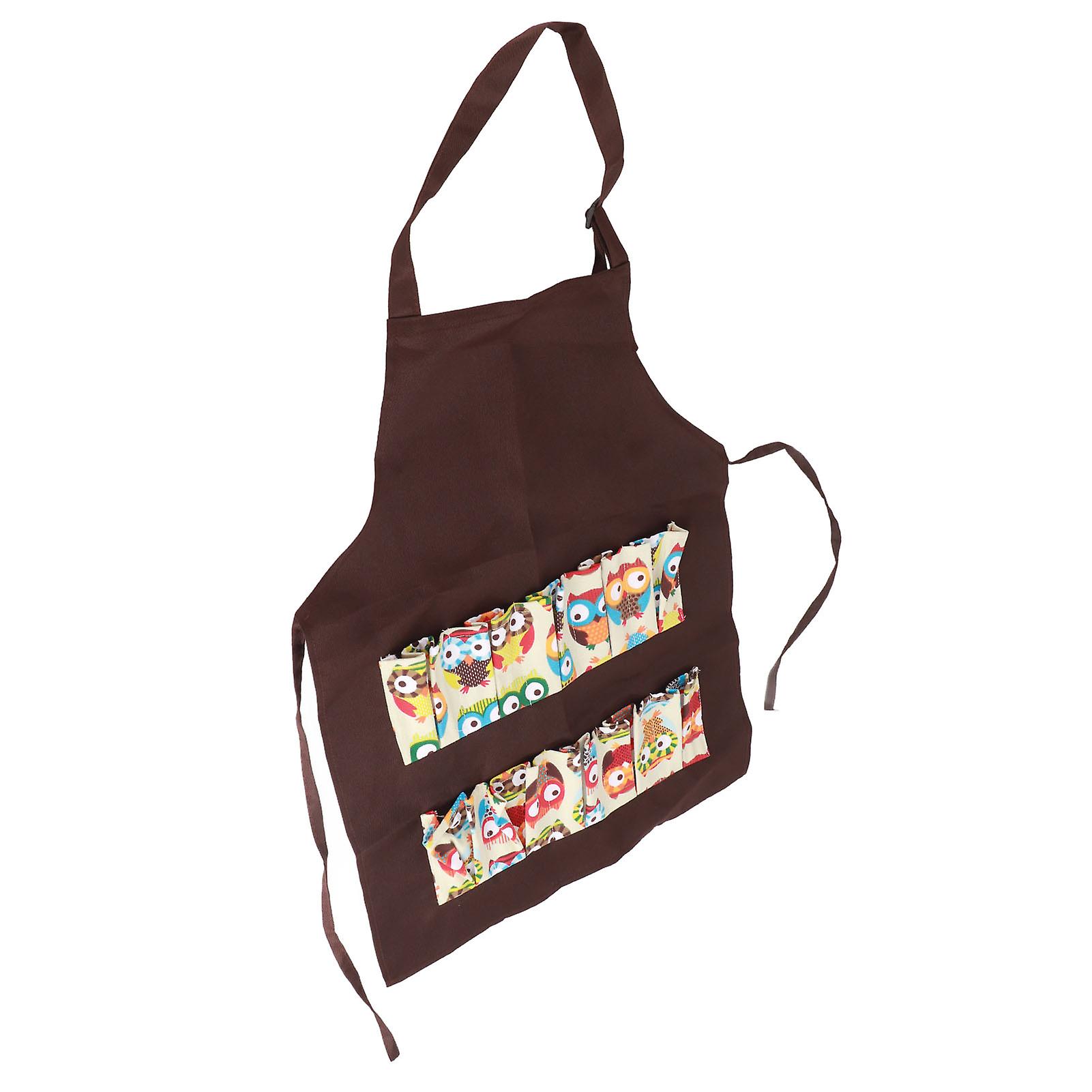 Hands-Free Egg Apron for Egg Collecting, Bib Apron with 12 Pockets for Chicken, Hen, Goose, Duck, Fresh Eggs, Medium Size, Kids Use
