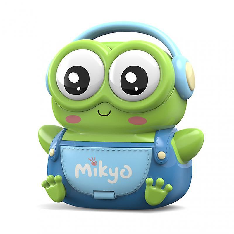 Little Cute Duck Frog Piggy Backpack Piggy Bank With Music Automatic Roll Money Fingerprint Unlock Password Unlock Toy
