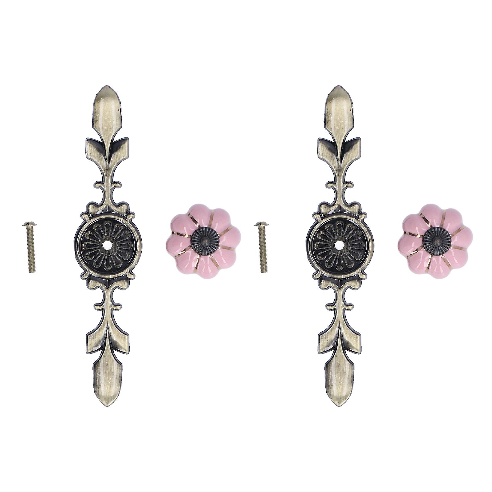 Ceramic Cabinet Handle,2pcs/set Hand Painted Pumpkin Vintage Ceramic Door Knobs Ceramic Handles Best in Class