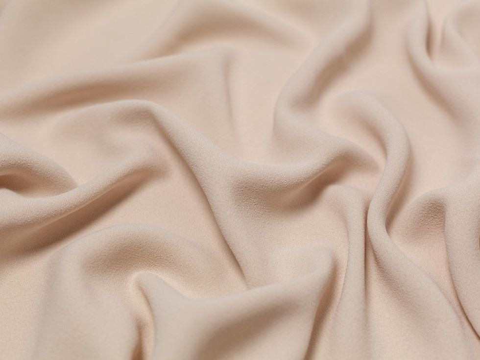 Minerva Heavy Triple Crepe Fabric Stone - per metre