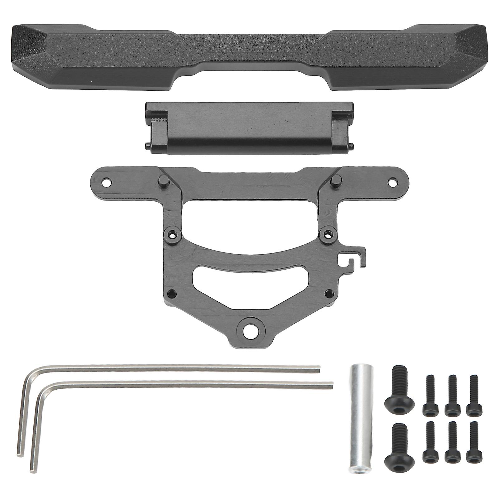 RCメタルリアバンパーキットアルミニウム合金リアバンパー交換部品アキシャルSCX24用フォードブロンコ1/24RCクローラーブラック