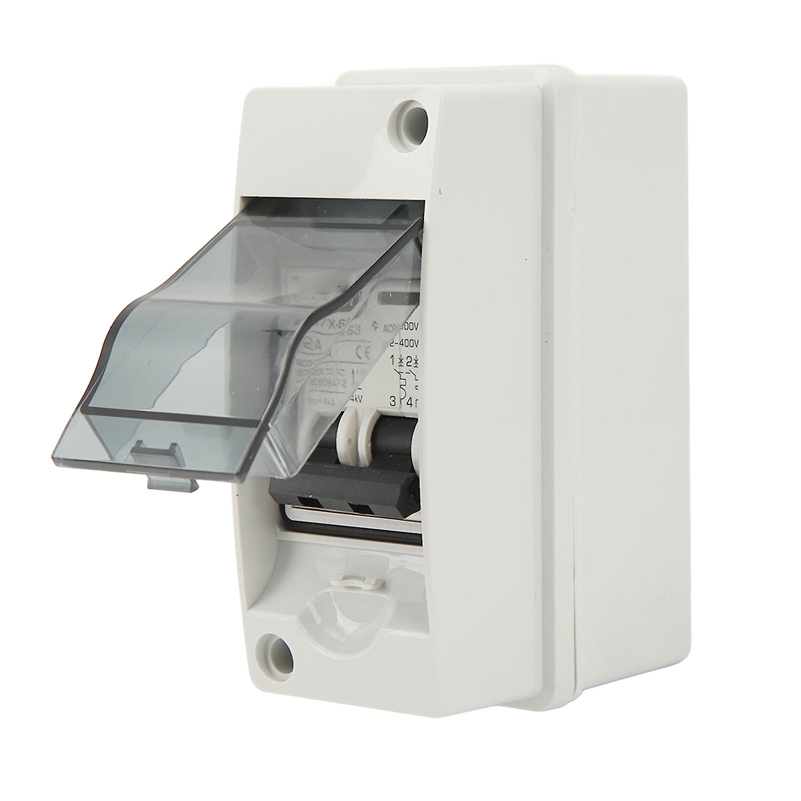 2P Miniature Circuit Breaker DC12V to 400V AC90V to 400V Solar Disconnect Switch for RVs and Solar System 