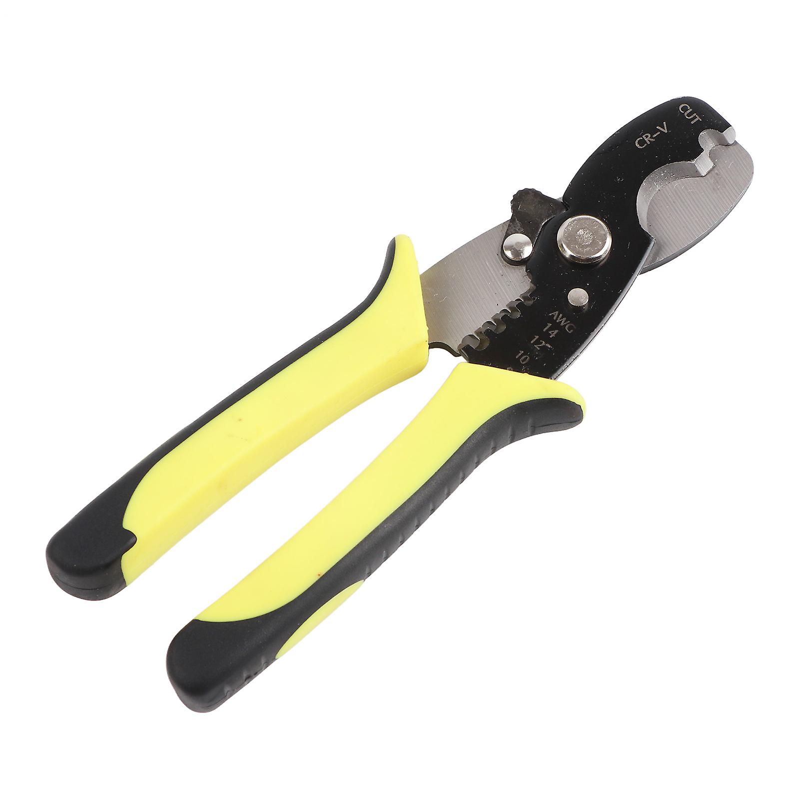 Multi Function Electrician Wire Stripper Portable Wire Stripping Pliers for Stripping Crimping Clamping Cutting