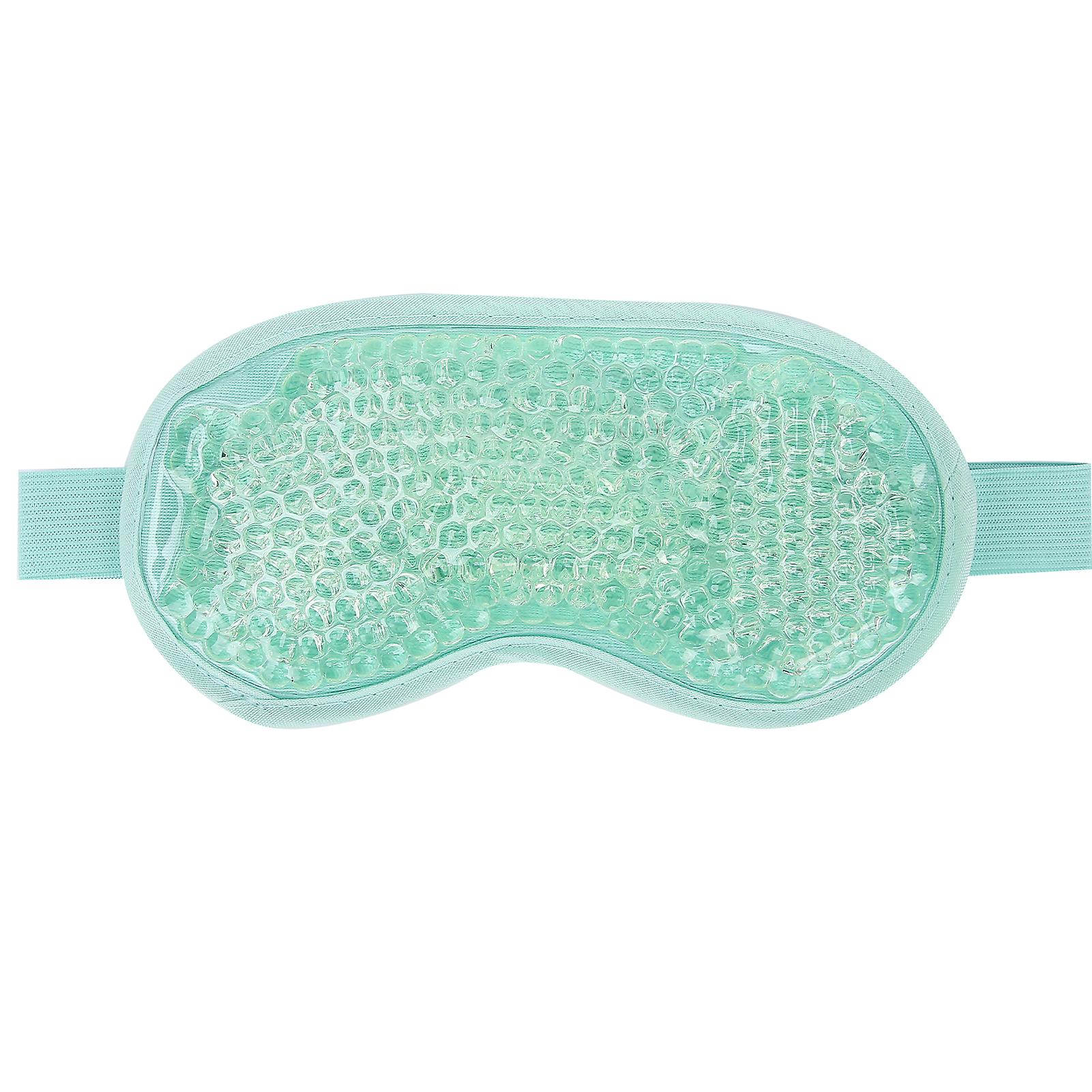 Patch oculaire en perles de gel antifatigue, compresse chaude et froide, patch oculaire relaxant et apaisant (vert)