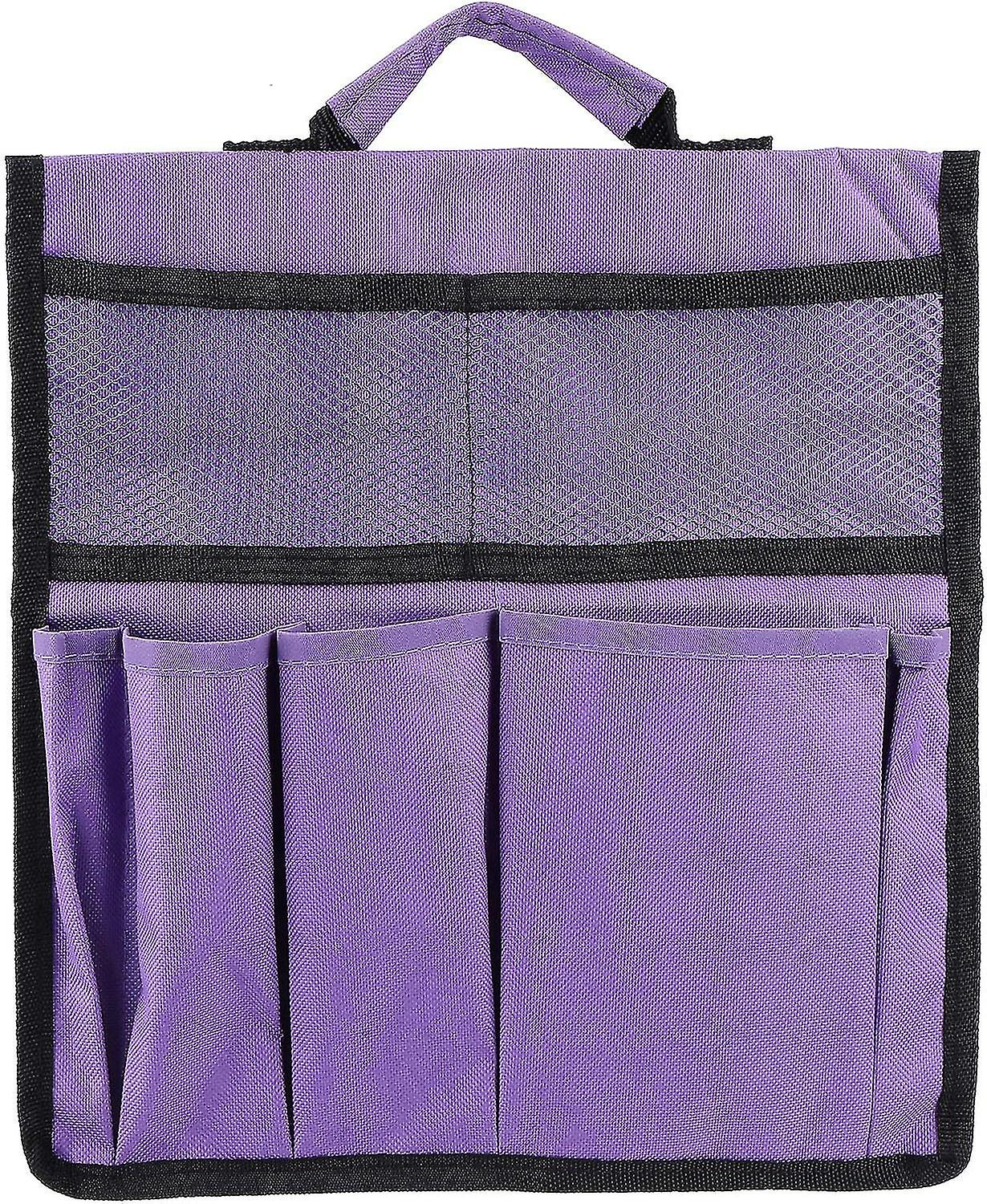 Foldable Garden Bench With Tool Bag 170 G - Purple