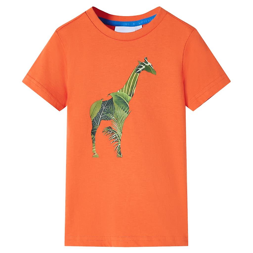 Kinder-T-Shirt Hellorange 104, SKU: 12270