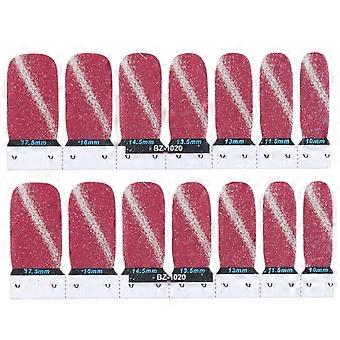 14pcs Nagellackstreifen DIY Adhäsion Nagelfolien Aufkleber Transfer Aufkleber Maniküre Tool20