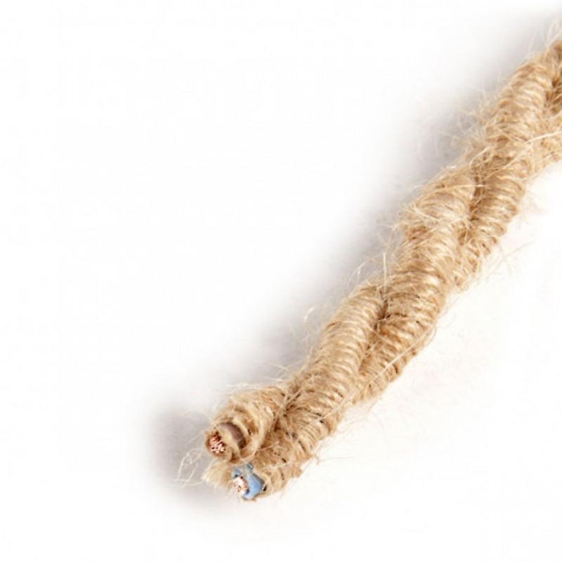 Jute Fabric Twisted Electric Cable 2 Core 2x0.75