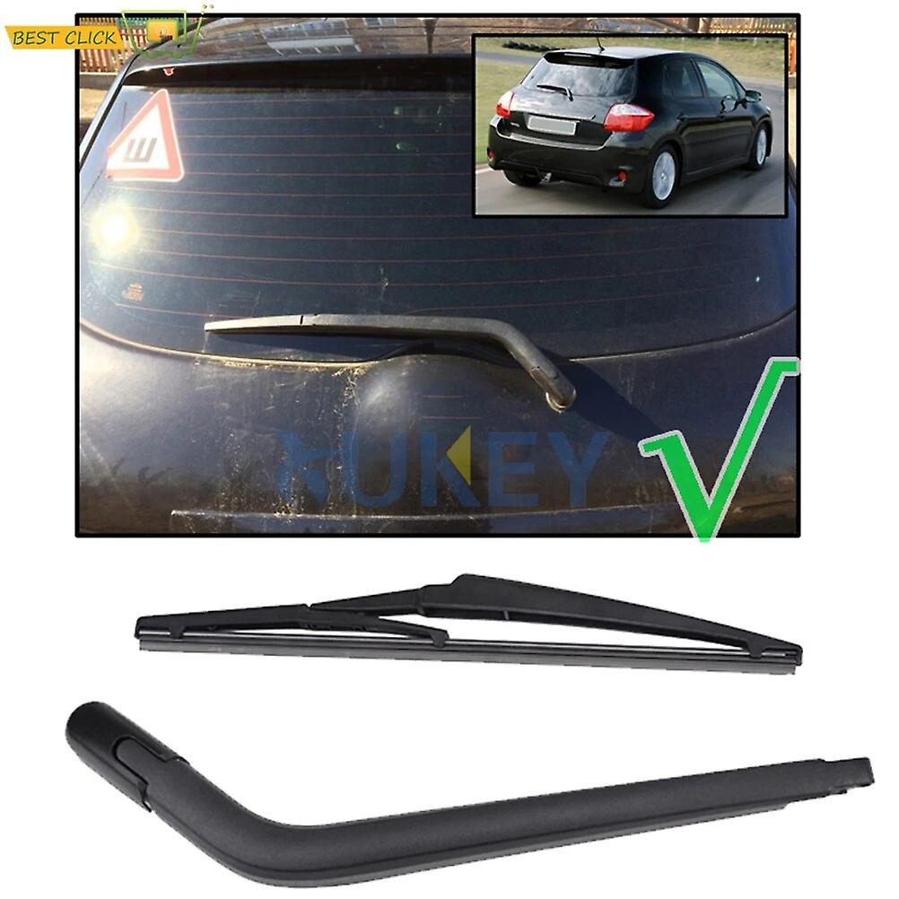 Misima Rear Window Wiper Blade Arm Kit For Toyota Auris Hatchback MK1 2006 2007 2008 2009 2010 2011 2012 UK/Europe Built~12325
