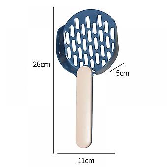 Veeki Cat litter spoon puppy garbage cleaning sieve shovel bag clip spooncat litter shovel blue pink