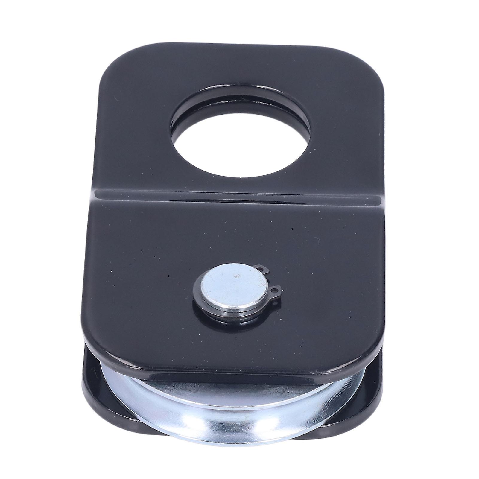 4 Tons/8800lbs Load Capacity Winch Pulley Snatch Block High Tensile Strength Steel Black for Offroad Recovery