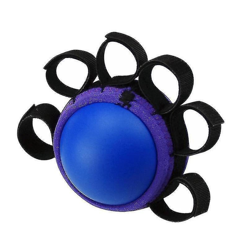 Hand Grip Pu Ball Finger Practice Hemiplegia Exercise(blue)