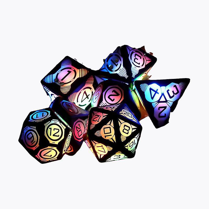 Rechargeable Multi-Sided Dice Chips Luminous Board Game Cool Running Explosion Flash Led DiceM9