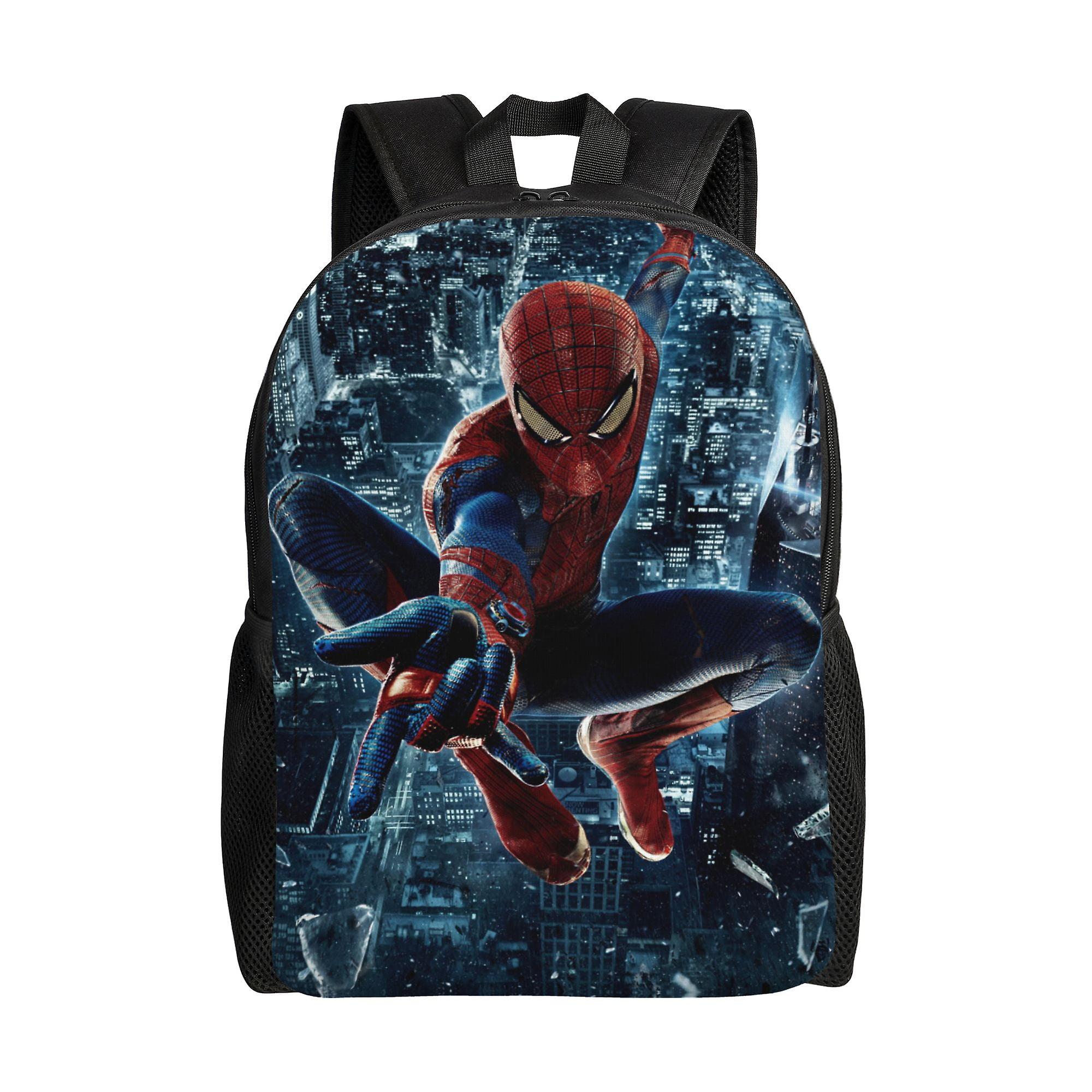 Spider Man Backpack, Adult Kids Simple Lightweight Casual Backpack for Children Student, Travel Backpack Laptop Backpack for College Work Camping