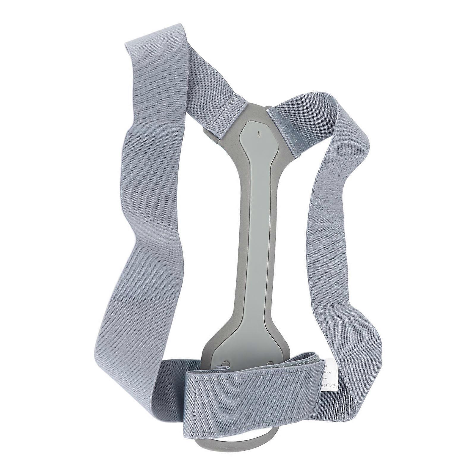 Posture Corrector Gray Adjustable Soft Breathable Comfortable Stable Safe Upper Back Brace for Men Women S(For 4.9 to 5.2ft and 99 to 121lb) 