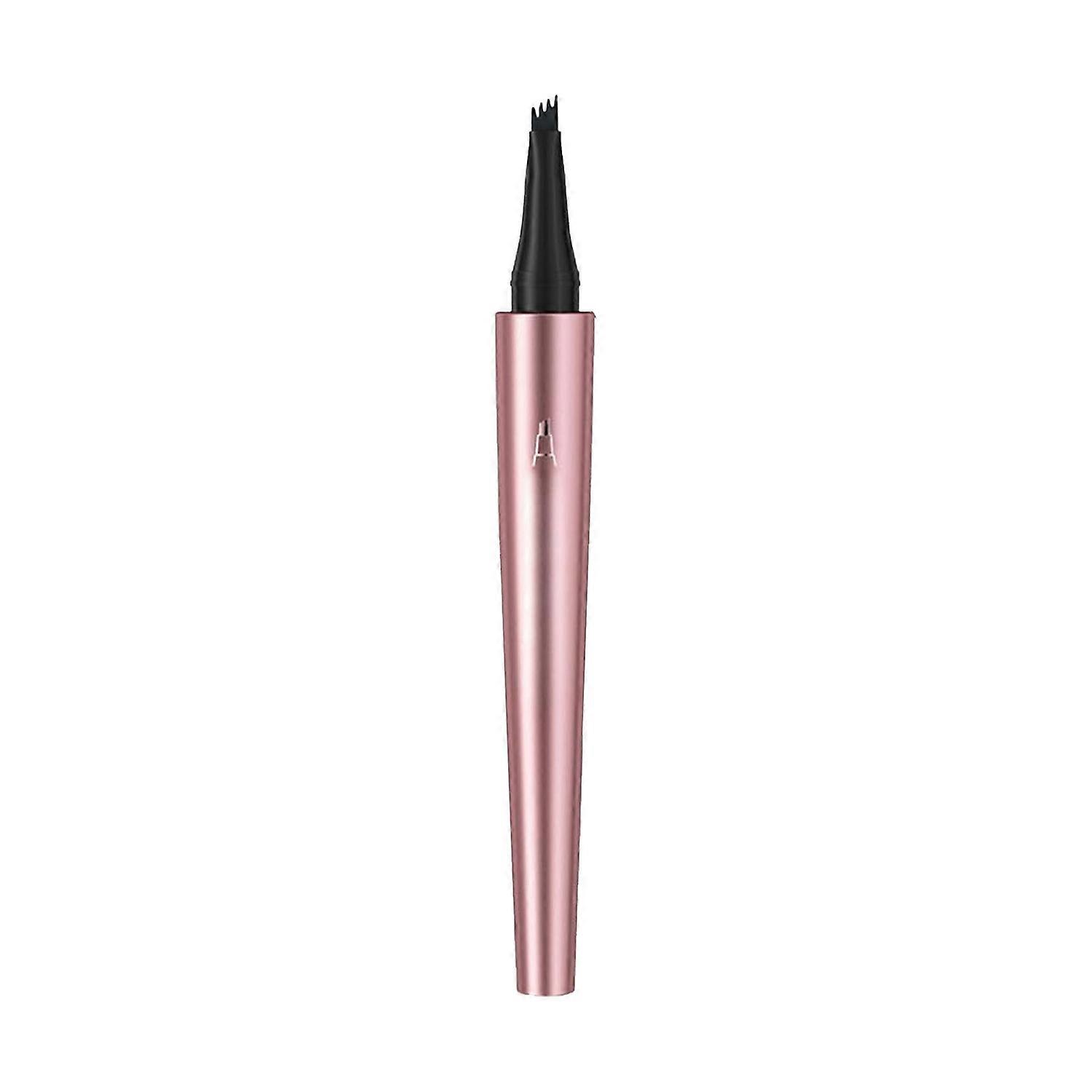 NEW 3D Microblading Eyebrow Pencil - Waterproof Ink, 4 Fork Tips, Black