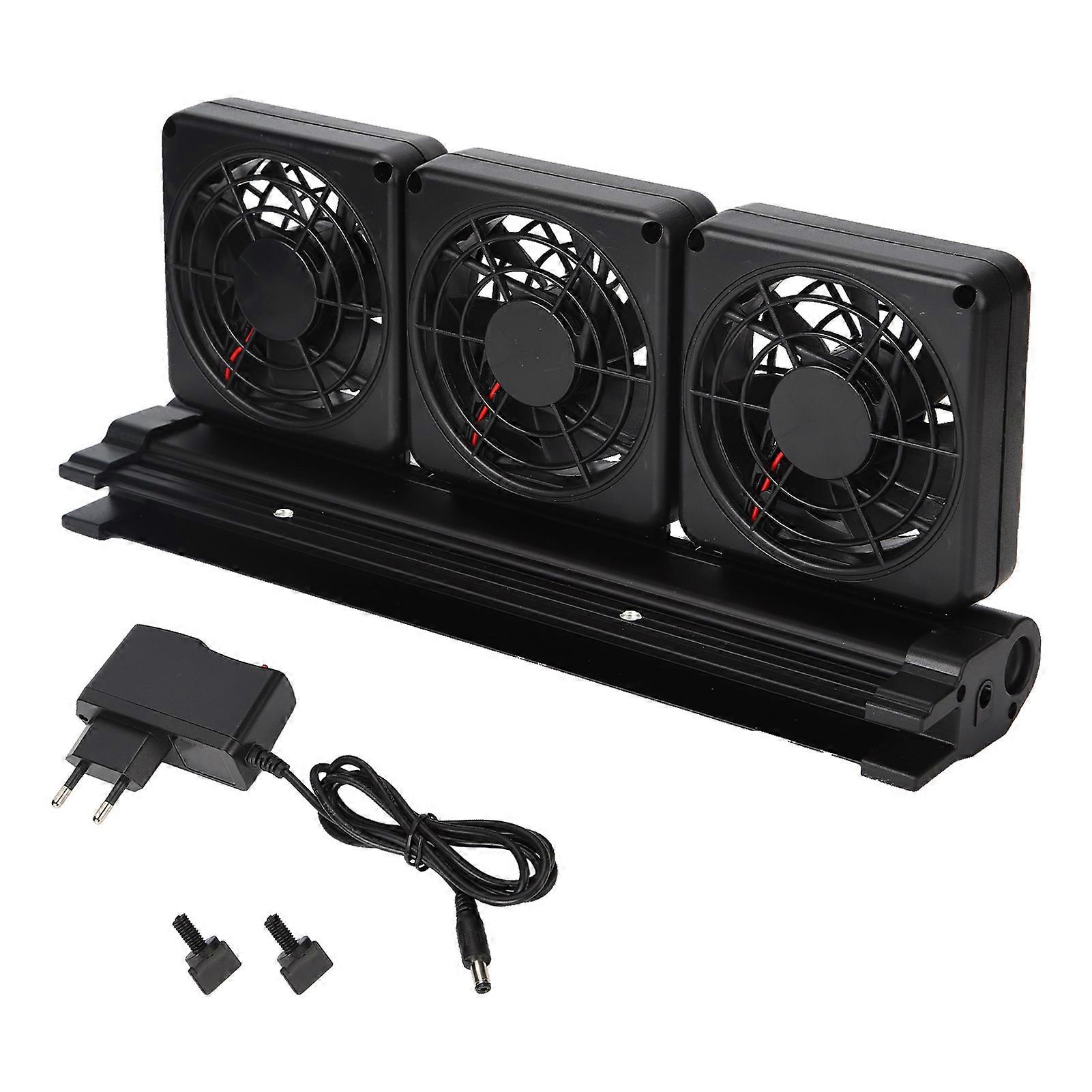 Aquarium Cooling Fan Adjustable Wind Speed Easily Install Safe Fish Tank Fan with Clamp Nozzle for Aquarium Fish Tank NO.1405