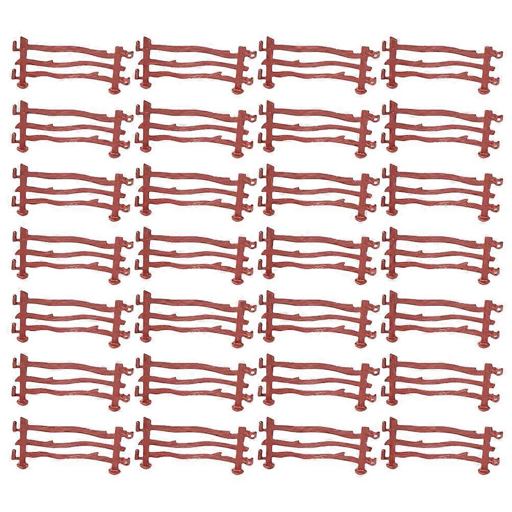 120pcs Simulation Fence Toys Sand Table Miniature Fence Scenery Layout Props