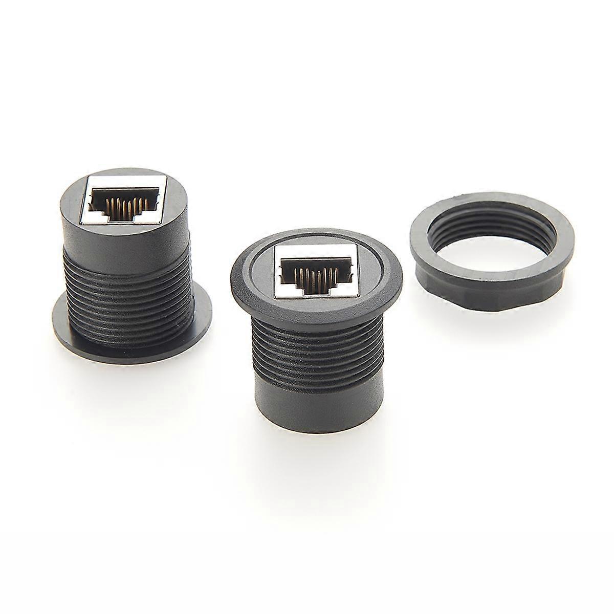 2 Stück Ethernet-Koppler Buchse auf Buchse, 1000 Mbit/s RJ45 Inline-Koppler-Anschluss Ethernet-Extender für Cat8, Cat7, Cat6