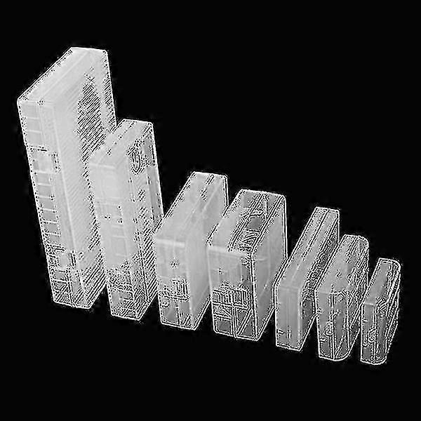 Soshine 7 In 1 Clear Battery Storage Protective Case Box Organizer