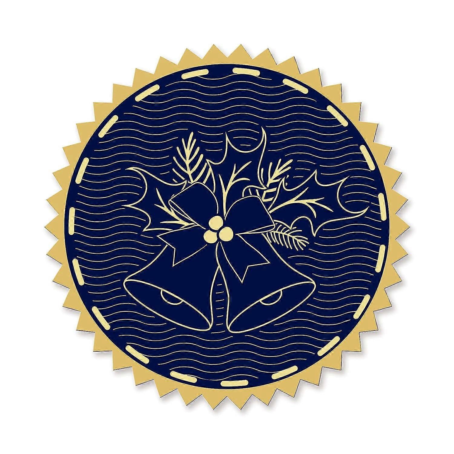 2 Round Self Adhesive Embossed Stickers 100pcs for Invitations Certification Graduation Notary Seals Corporate Seals