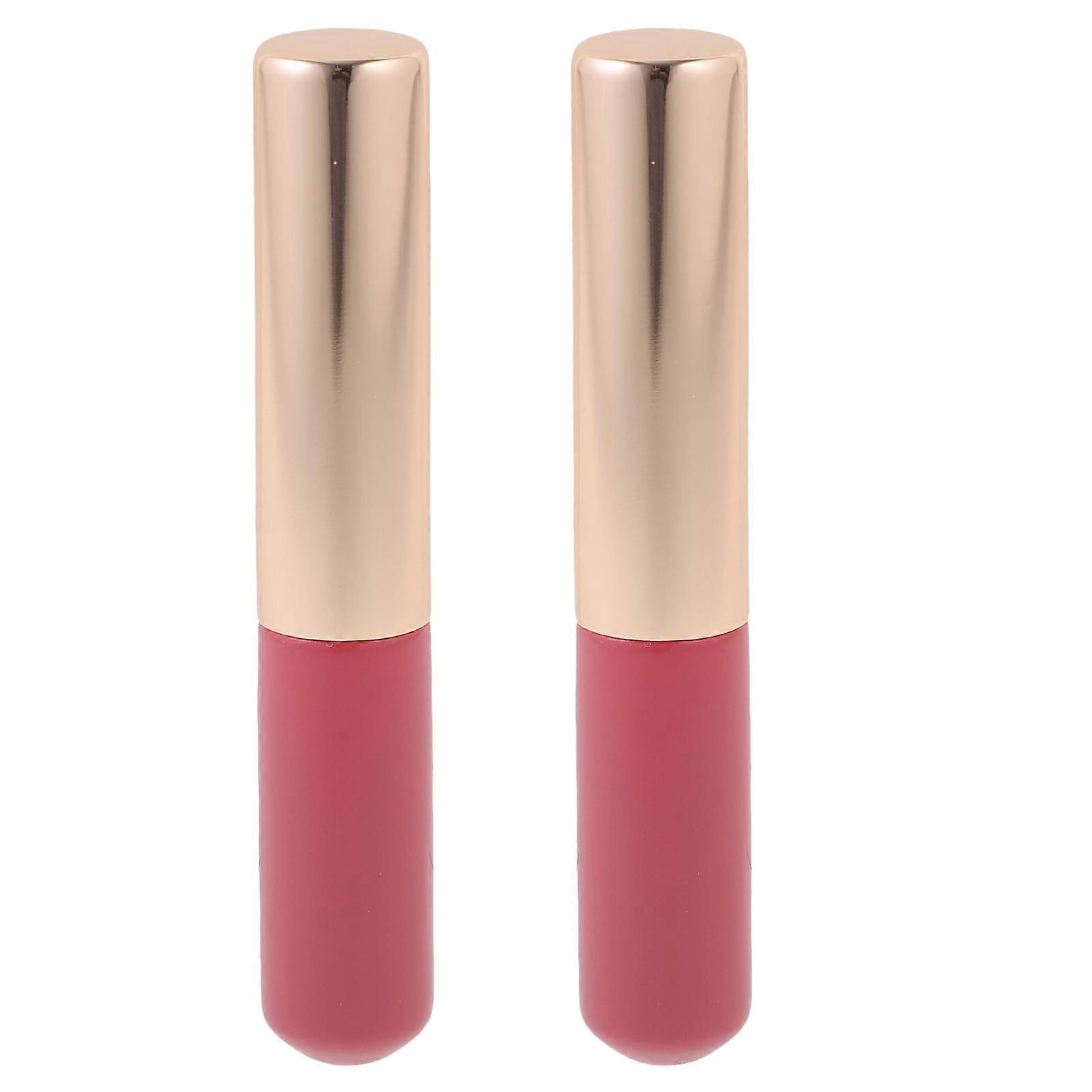 2pcs Lipstick Applicators Silicone Lip Makeup Brushes Reusable Lip Brushes